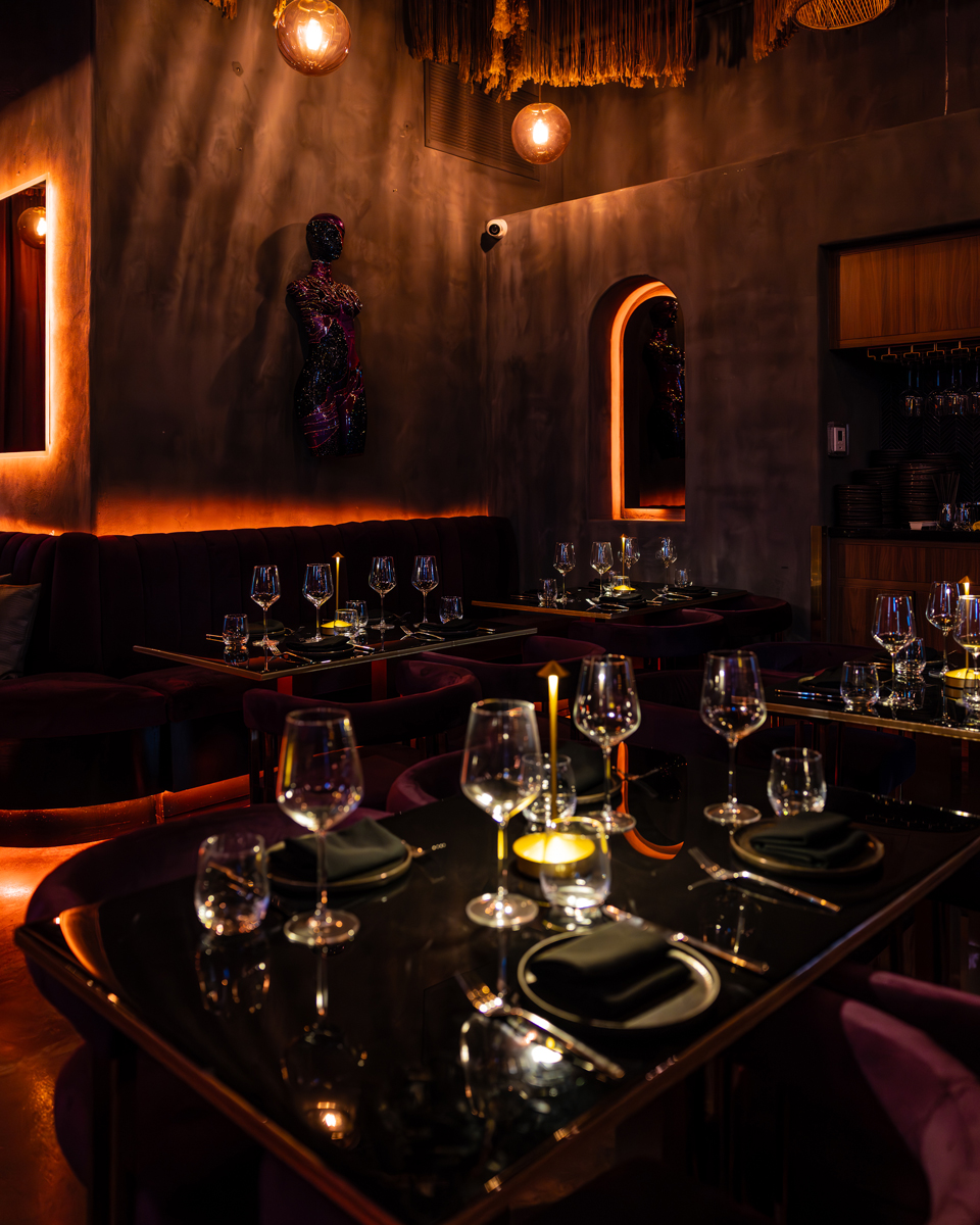 Dining and cocktail menus at VIBE'Z Miami