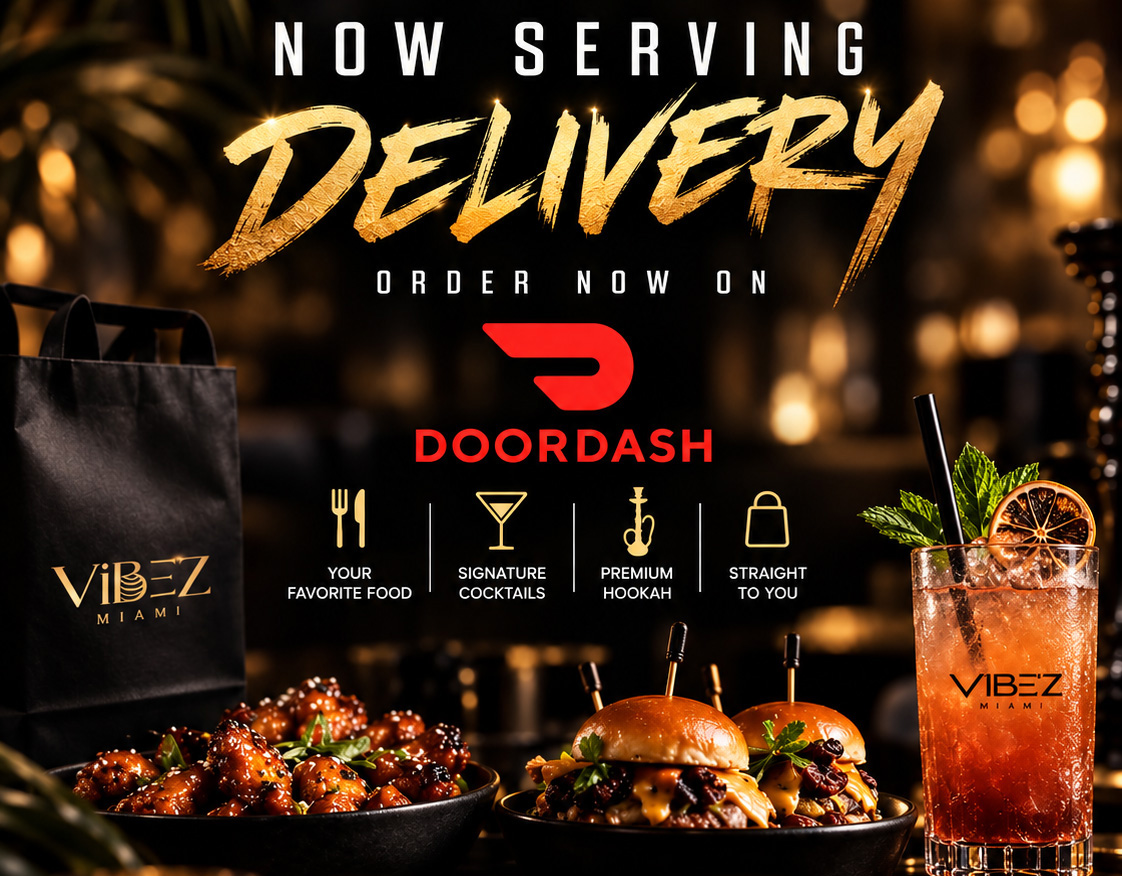 Doordash menu at VIBE'Z Miami